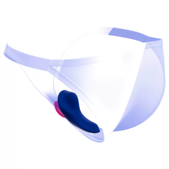 Smile RC Panty - vibruojančios kelnaitės su nuotoliniu valdymu - mėlynos