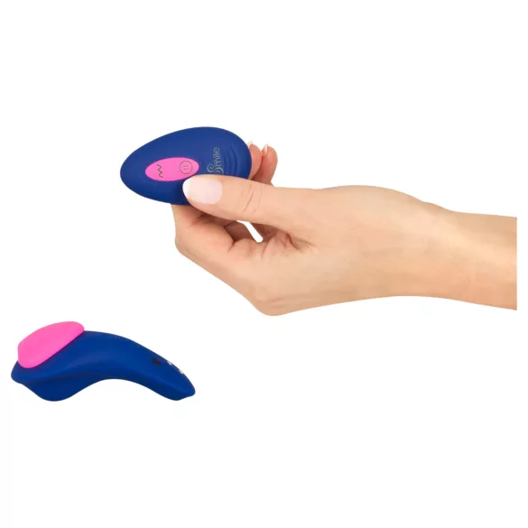 Smile RC Panty - vibruojančios kelnaitės su nuotoliniu valdymu - mėlynos
