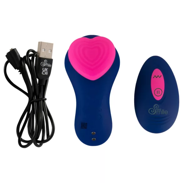 Smile RC Panty - vibruojančios kelnaitės su nuotoliniu valdymu - mėlynos