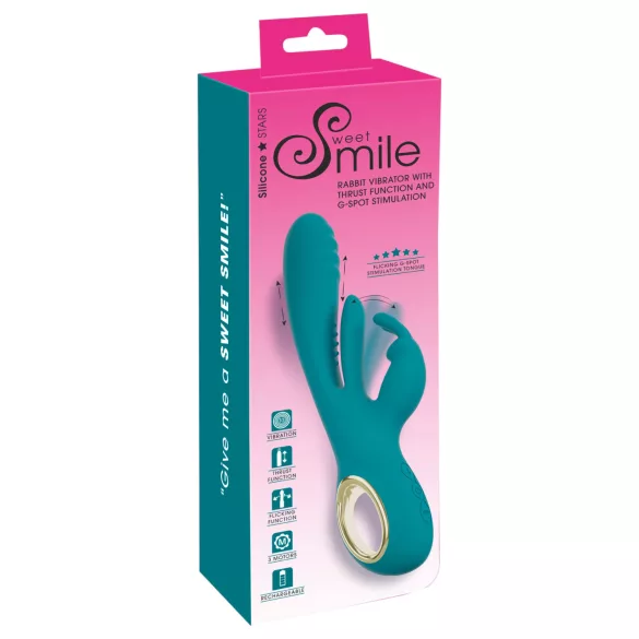 Smile - vibratorius G taškui ir klitoriui - žalias