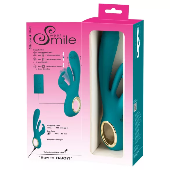 Smile - vibratorius G taškui ir klitoriui - žalias