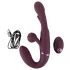 Javida - prisegamas dvigubas vibratorius be dirželio (violetinis)