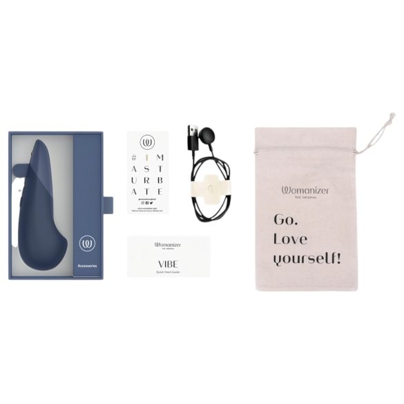 Womanizer Vibe - klitorinis vibratorius - mėlynas