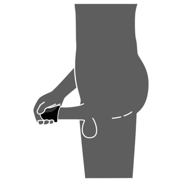 Rebel - vandeniui atsparus penio galvutės vibratorius - juodas