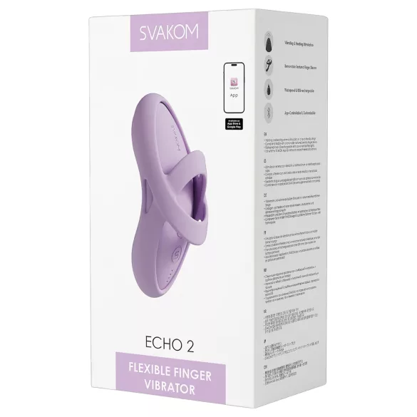 Svakom Echo 2 - vibracinis piršto stimuliatorius - rožinis