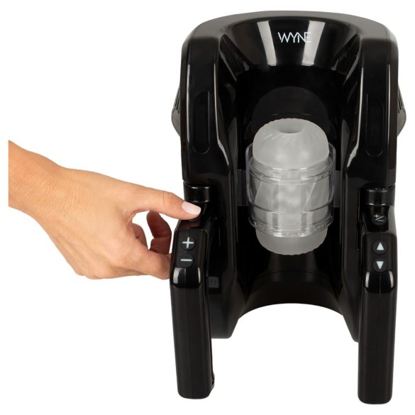 WYNE 10 - automatinis masturbatorius su rankena - juodas