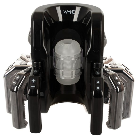 WYNE 10 - automatinis masturbatorius su rankena - juodas