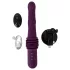 You2Toys - nuotoliniu pulteliu valdomas, šildomas stūmuojantis vibratorius (violetinis)
