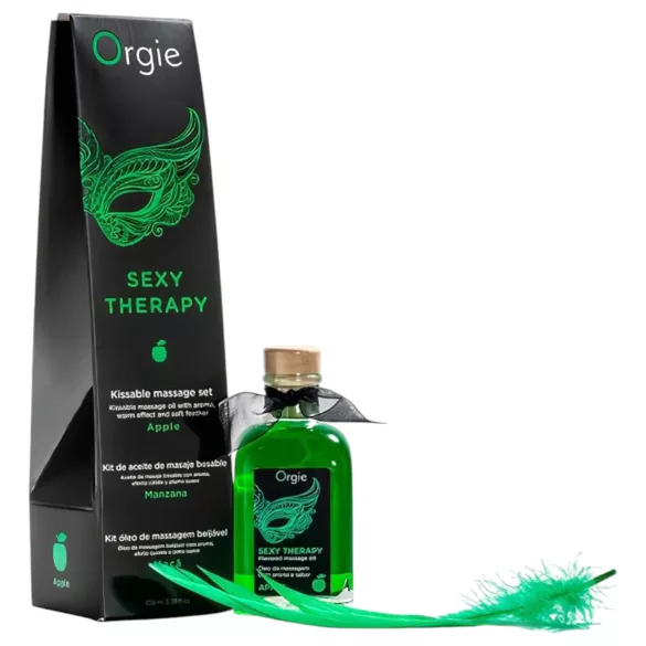 Orgie Sexy Therapy - masažo aliejų rinkinys - obuolių kvapo
