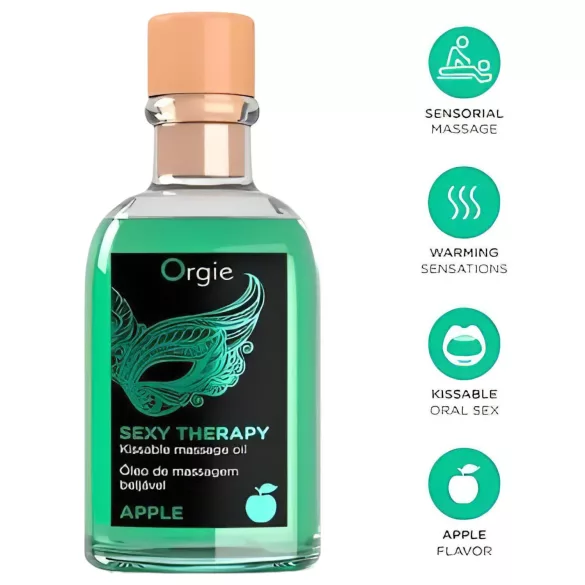 Orgie Sexy Therapy - masažo aliejų rinkinys - obuolių kvapo