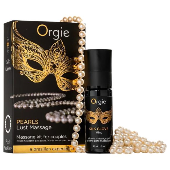 Orgie Pearls Lust - masažo gelis su perline vėriniu