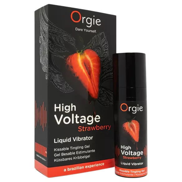 Orgie - skystasis vibratorius - braškių kvapas - 15 ml