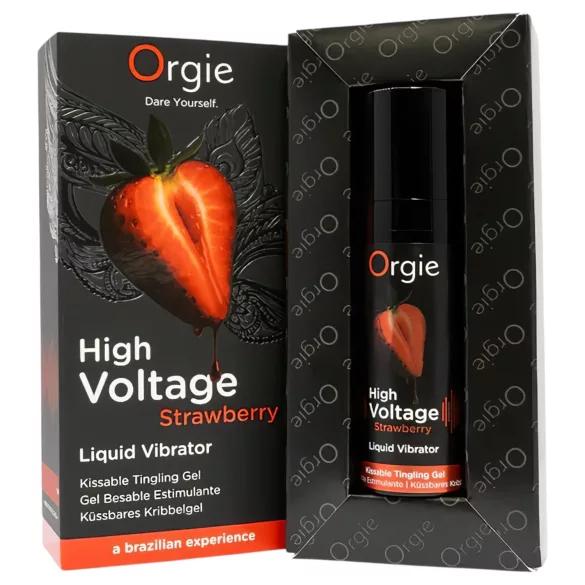Orgie - skystasis vibratorius - braškių kvapas - 15 ml