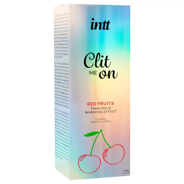 intt Clit Me On - skystasis vibratorius klitorio purškalas - raudoni vaisiai (12 ml)