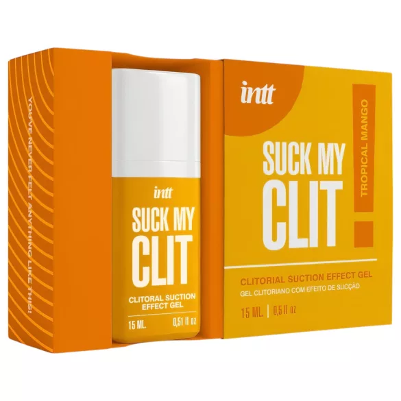 Intt Suck My Clit - klitorio stimuliuojantis gelis moterims - mango (15 ml)