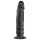 Baseks Slimline - juodas analinis dildo su siurbtuku