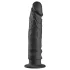 Baseks Slimline - juodas analinis dildo su siurbtuku