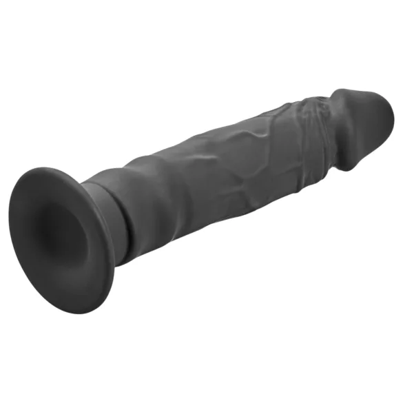 Baseks Slimline - juodas analinis dildo su siurbtuku