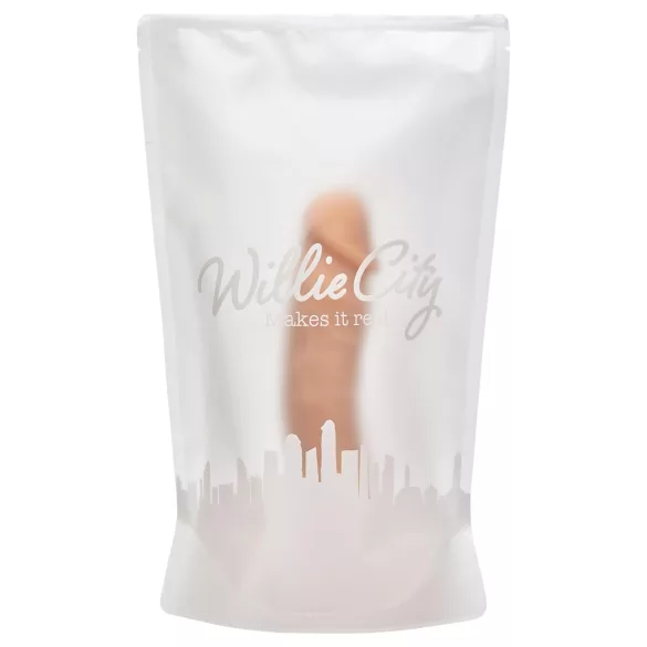 Willie City Luxe - realistiškas silikoninis dildo (kūno spalvos) - 23 cm