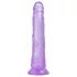 Baseks Jellies - želinis dildo su siurbtuku (violetinis)