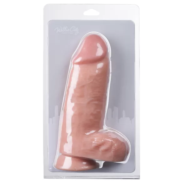 Willie City - storas tikroviškas dildo (kūno spalvos) - 24,5 cm