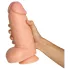 Willie City - storas tikroviškas dildo (kūno spalvos) - 24,5 cm