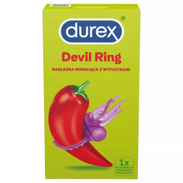 Durex Little Devil - vibruojantis penio žiedas - violetinė