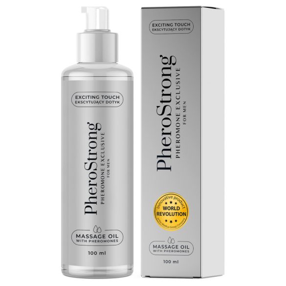 PheroStrong Exclusive - masažo aliejus vyrams (100 ml)