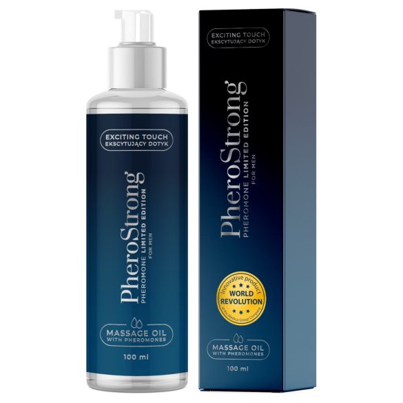 PheroStrong Ribotas Leidimas - masažinis aliejus vyrams (100 ml)