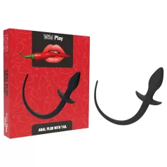 Wild Play - analinis kaištis su uodega - juodas