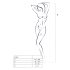 Passion BS003 - tinklinis kombinezonas (balta) - S-L