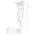 Passion BS013 - juostuotas tinklelis (juodas) - S-L