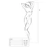 Passion BS017 - nėriniuotas tinklinis rinkinys - balta - S-L