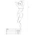 Passion BS020 - dekoratyvus atviras kombinezonas (juodas) - S-L