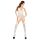 Passion BS024 - širdelėmis papuoštas baltas tinklinis rinkinys - S-L
