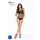 Passion BS035 - atvira tinklinė bodi su petnešėlėmis - juoda - S-L