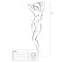 Passion BS052 - atvira raudona tinklinė apranga (S-L)