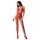 Passion BS058 - atviras tinklinis kombinezonas (raudona) - S-L