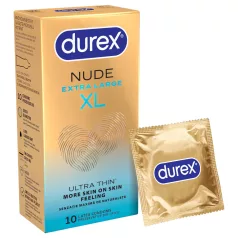 Durex Nude XL - ypač didelis prezervatyvas (10 vnt.)