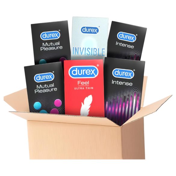 Durex Premium - papildomas malonumas prezervatyvų rinkinys (6x10 vnt)