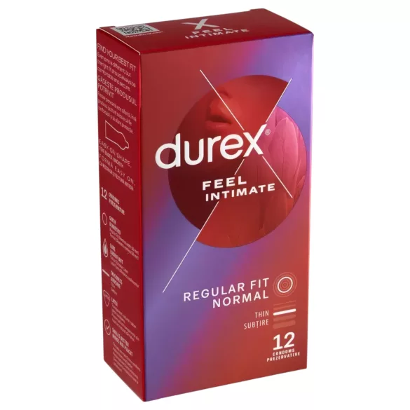 Durex Feel Intimate - ploni prezervatyvai - 2x12 vnt. pakuotė
