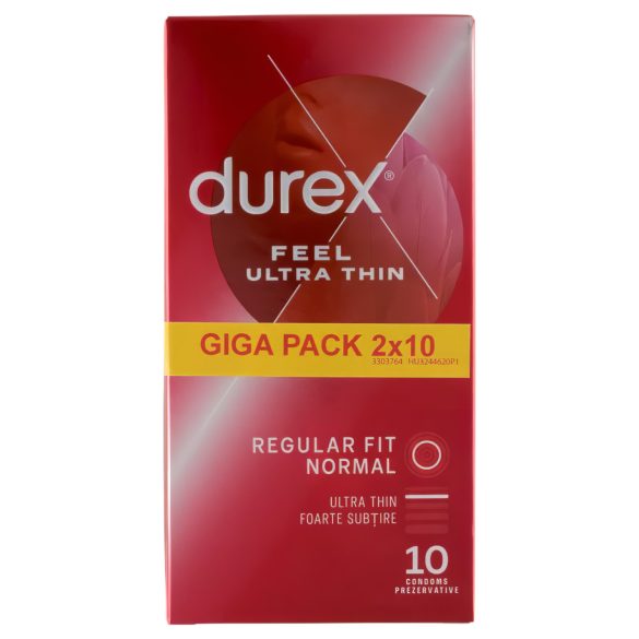 Durex Feel Ultra Thin - itin tikroviški prezervatyvai (2x10vnt)