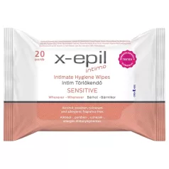   X-Epil Intimo Sensitive - intymios servetėlės - jautriai odai - 20 vnt