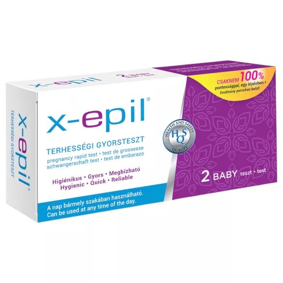 X-Epil - nėštumo testas - greitas rezultatas - 2 vnt