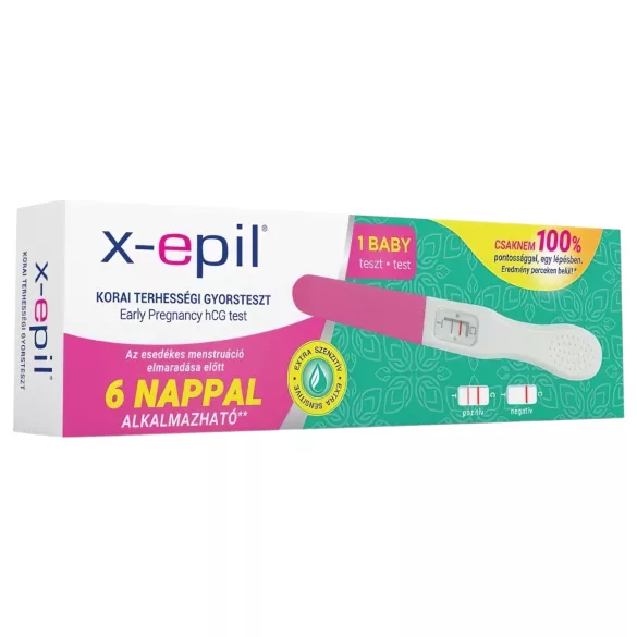 X-Epil - nėštumo testas - ankstyvam nustatymui - 1 vnt