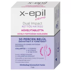   X-Epil Intimo Dual Impact - Makšties tabletės - dvejopas poveikis - 7 vnt