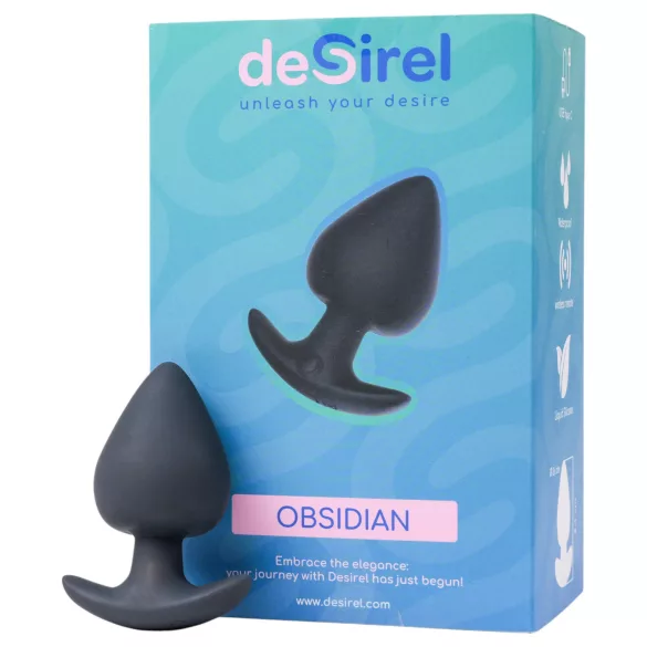 Desirel Obsidian - programėle valdomas analinis vibratorius (juodas)