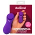 Desirel Confidential - dėvimas, programėle valdomas kelnaičių vibratorius (violetinis)