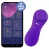 Desirel Confidential - dėvimas, programėle valdomas kelnaičių vibratorius (violetinis)