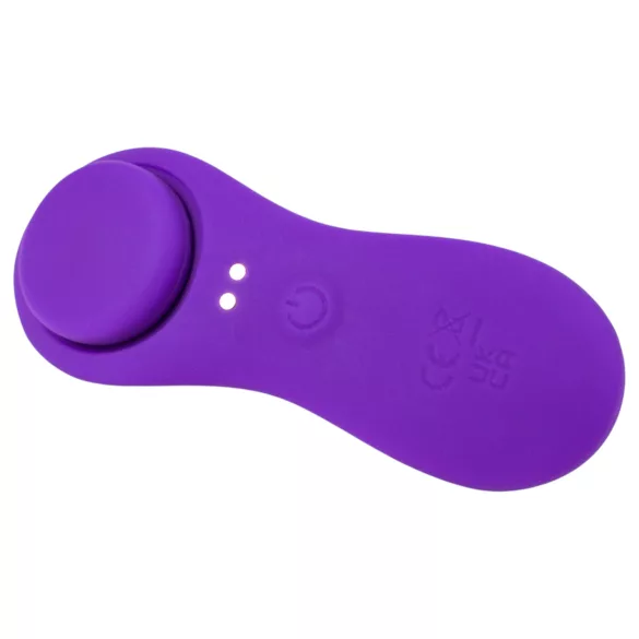 Desirel Confidential - dėvimas, programėle valdomas kelnaičių vibratorius (violetinis)